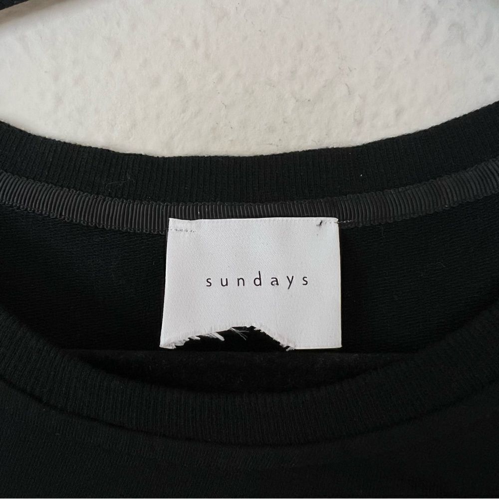 Anthropologie Sundays Ramone Black Ruched Mini Dress Size Medium, Long Sleeve - Picture 10 of 12